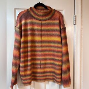 beachlunchlounge Sunset Striped Cowl Neck Sweater